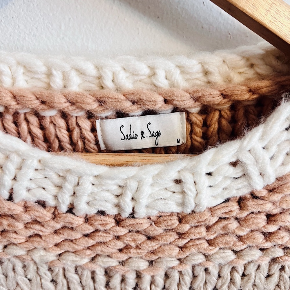 Sadie And Sage Chunky Pullover Cottage Core Sweater - Picture 6 of 6